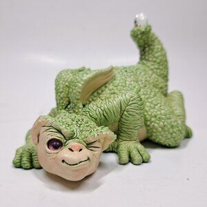 Dragon Keep SPOT Figurine Swarovski Crystal Ball Marty Sculptures 1994 Vtg 5117